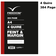 Freedom A4 - 4 Quire 384 Page Counter Book F/M 